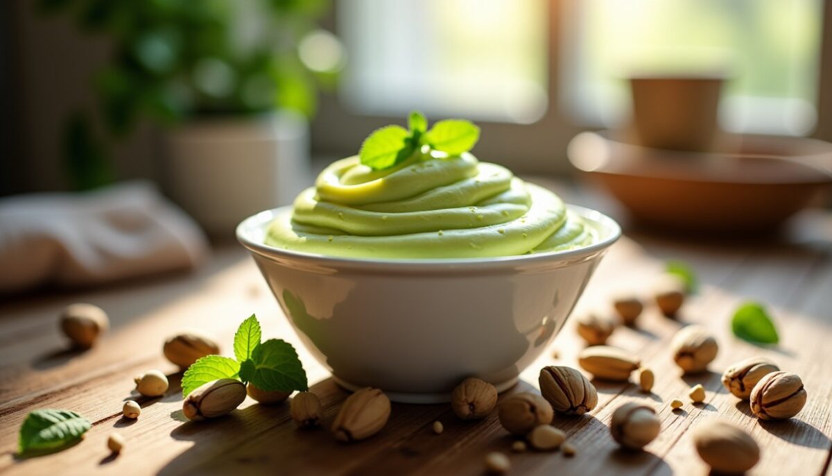 Préparez facilement et rapidement votre délicieuse crème à la pistache maison