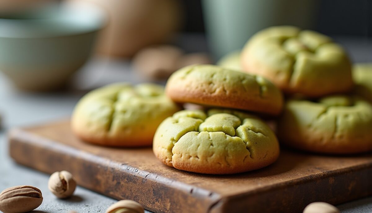 Délicieux cookies moelleux à la pâte de pistache : la recette gourmande à tester d’urgence