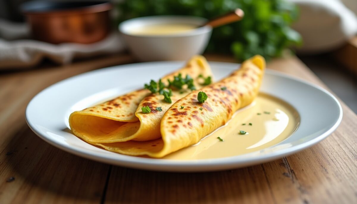 Crêpes au fromage : la recette maison gourmande avec une béchamel onctueuse