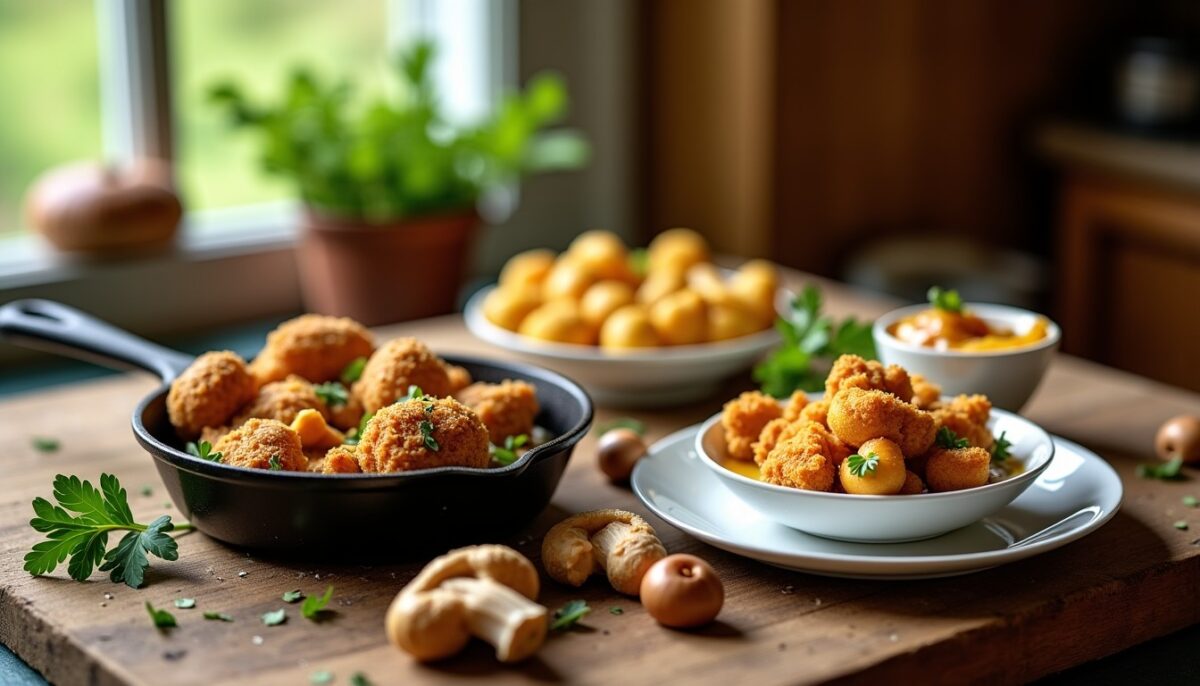Coulemelles en cuisine : idées savoureuses de poêlées, panées, à la crème et au-delà